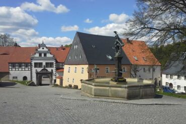 Historischer Marktplatz Lauenstein Osterzgebirge