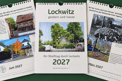 Kalender Lockwitz 2027 - gestern und heute