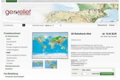 Georelief 3D Reliefkarten in Dresden - Unternehmen in Sachsen, Deutschland