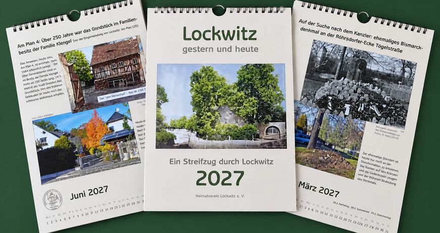 Kalender Lockwitz 2027 - gestern und heute