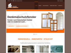 Tischlerei Zimmer in Pirna, Sachsen - Screenshot Webseite 26.08.2024