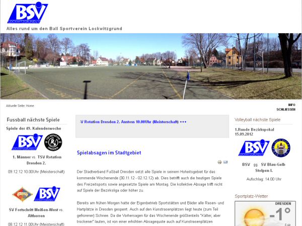 BSV Lockwitzgrund - Sportverein und Fussballverein in Dresden-Lockwitz